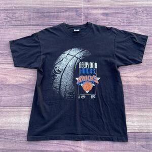90S New York Knicks Spalding Basketball Tee Mens Size Xl Msg Y2K